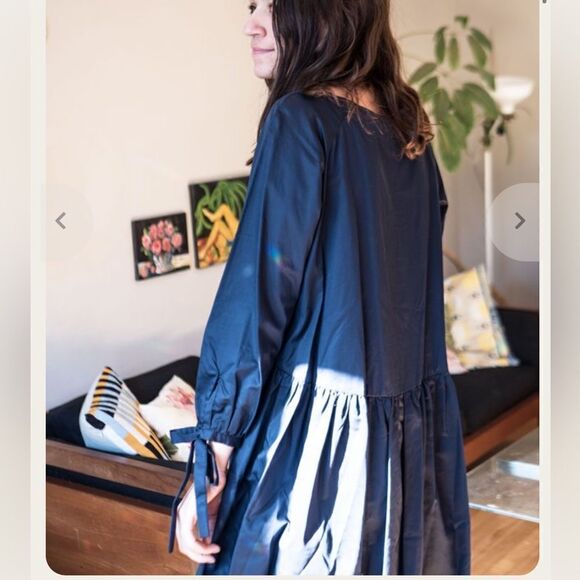 Eliza Faulkner Tallulah Dress Navy S - Picture 3 of 7